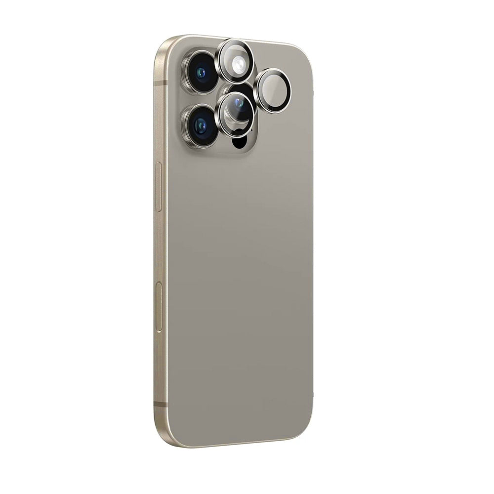 Anank AR Rückkamera-Schutzfolie für Apple iPhone 16 Pro Max / 16 Pro, gehärtetes Glas, Metallic Grau
