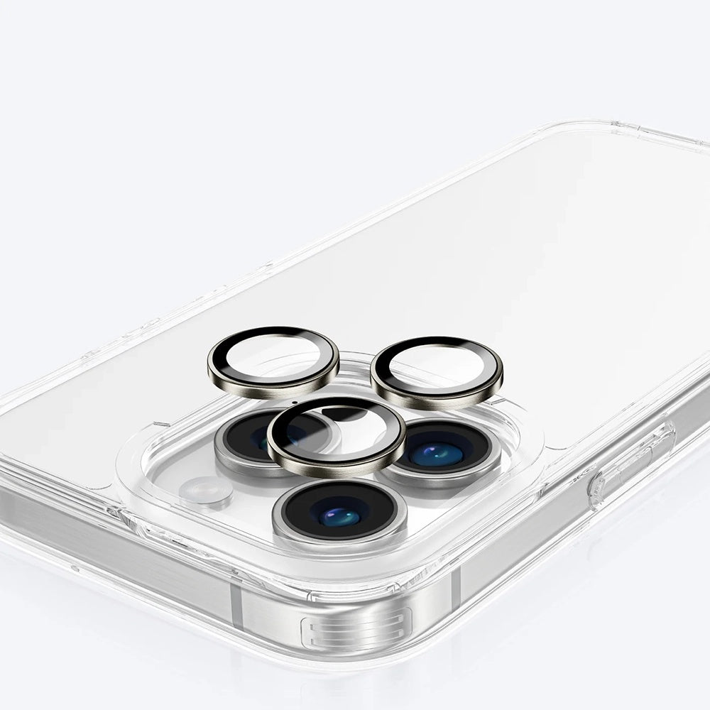 Anank AR Rückkamera-Schutzfolie für Apple iPhone 16 Pro Max / 16 Pro, gehärtetes Glas, Metallic Grau