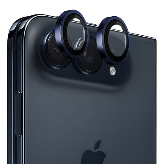 Blueo 99 Anti-Reflex HD Schutzfolie für die Rückkamera des Apple iPhone Duo, gehärtetes Glas, Blau