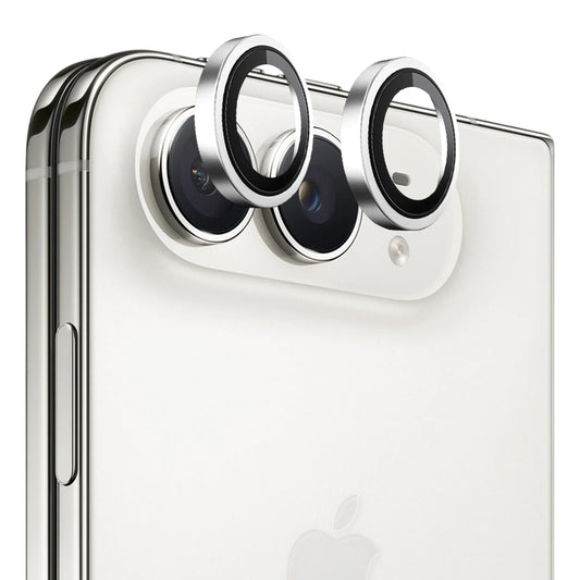 Blueo 99 entspiegelte HD-Schutzfolie für die Rückkamera des Apple iPhone Duo, gehärtetes Glas, Silberfarben