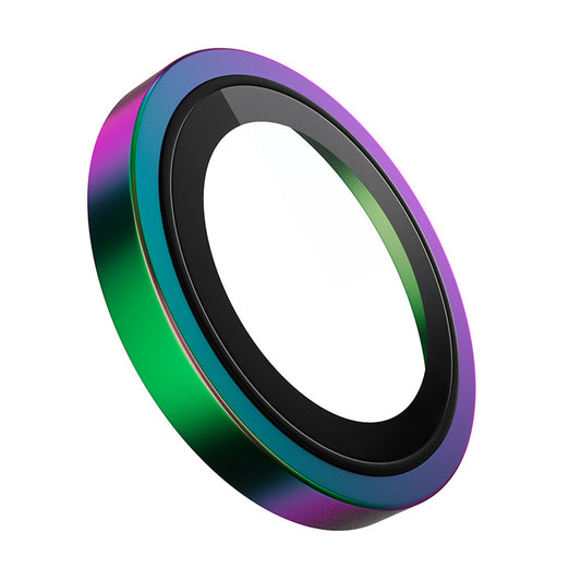 Blueo Metal Frame Rückkamera-Schutzfolie für Apple iPhone 14 Pro Max / 14 Pro, gehärtetes Glas, mehrfarbig