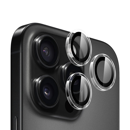 Schutzfolie für die Rückkamera Blueo Metal Frame für Apple iPhone 16 Pro Max / 16 Pro, gehärtetes Glas, transparent