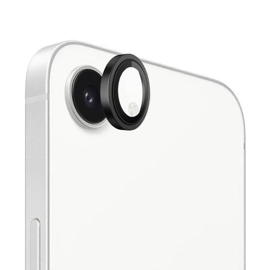 Schutzfolie für die Rückkamera Blueo Metal Frame für Apple iPhone 17e / 16e, gehärtetes Glas, schwarz