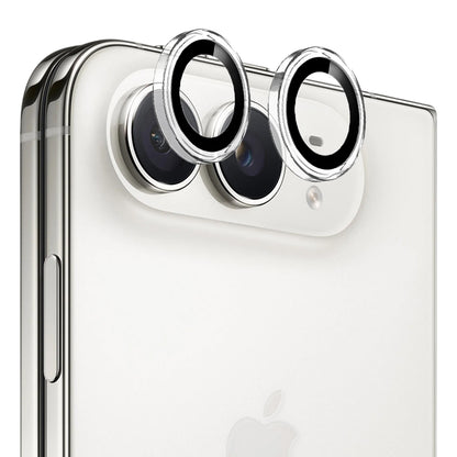 Blueo Metal Frame Rear Camera Protector for Apple iPhone Duo, Tempered Glass, Transparent