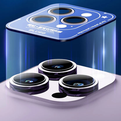 Blueo Sapphire Crystal Rückkamera-Schutzfolie für Apple iPhone 14 Pro Max / 14 Pro, gehärtetes Glas, Lila