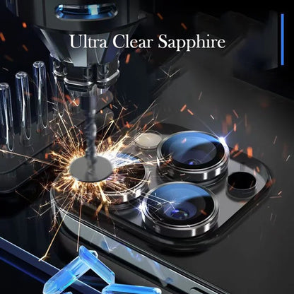Blueo Sapphire Crystal Rückkamera-Schutzfolie für Apple iPhone 14 Pro Max / 14 Pro, gehärtetes Glas, Lila