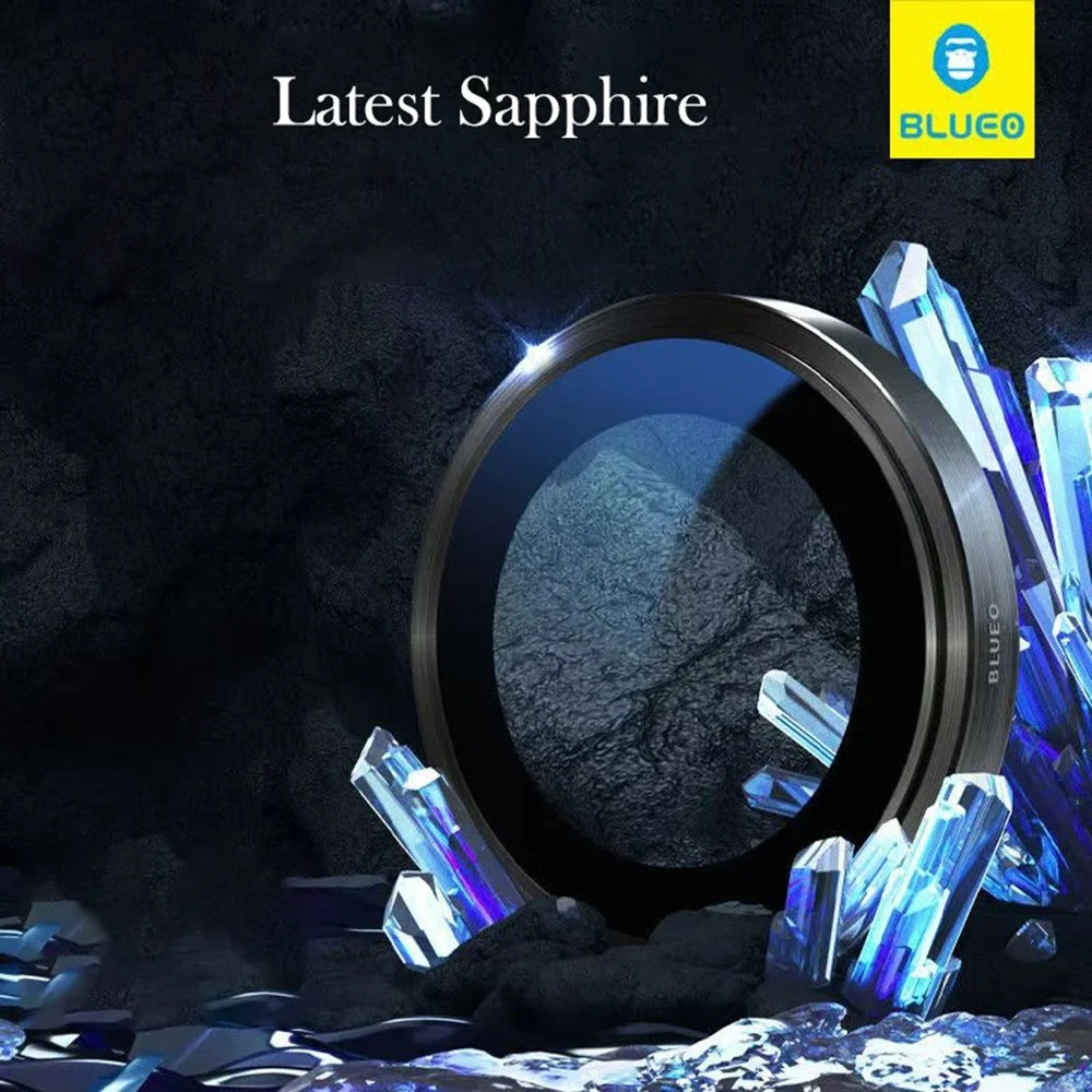 Blueo Sapphire Crystal Rückkamera-Schutzfolie für Apple iPhone 14 Pro Max / 14 Pro, gehärtetes Glas, Lila