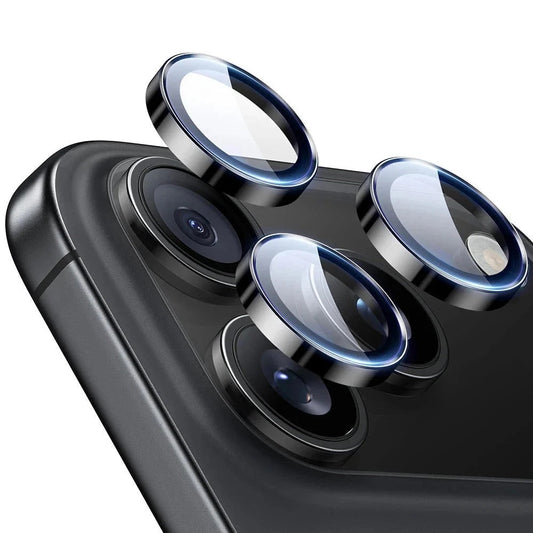 Schutzfolie ESR Armorite für die Rückkamera des Apple iPhone 17 Pro Max, gehärtetes Glas, Set mit 2 Stücken, Schwarz.