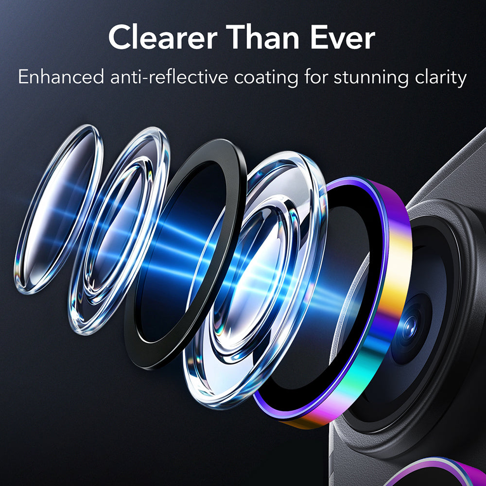 ESR Armorite Rear Camera Protective Film for Apple iPhone 18 Pro / 18 Pro Max, Tempered Glass, Multicolor