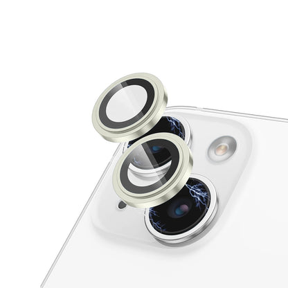 Lito S+ Rückkamera-Schutzfolie für Apple iPhone 15 Plus / 15, gehärtetes Glas, Gelb