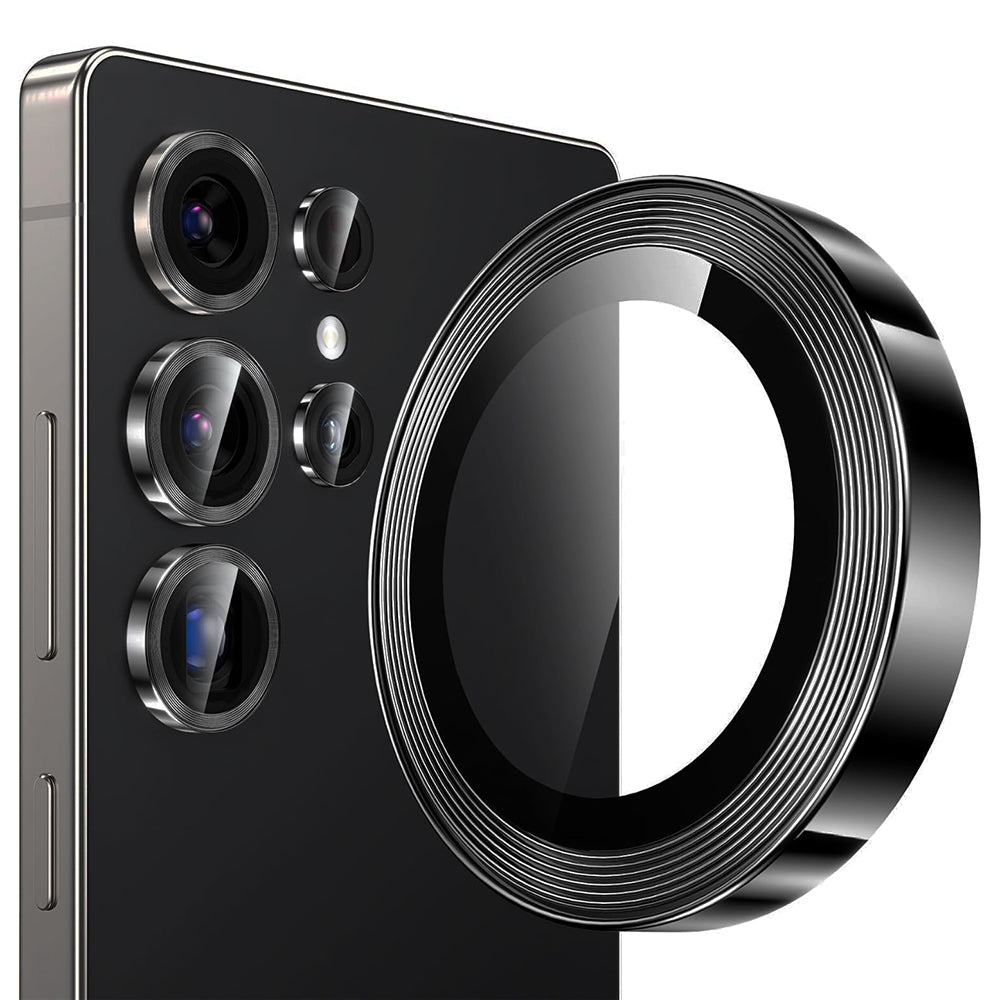 Schutzfolie Lito S+ für die Rückkamera des Samsung Galaxy S26 Ultra S948, gehärtetes Glas, Schwarz