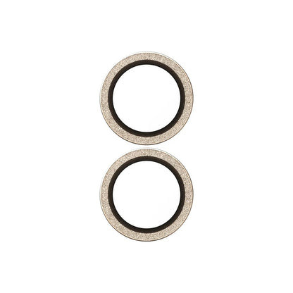 Schutzfolie PanzerGlass Hoops Glitter für die Rückkamera des Apple iPhone 17 / 16 Plus / 16, gehärtetes Glas, Goldfarben