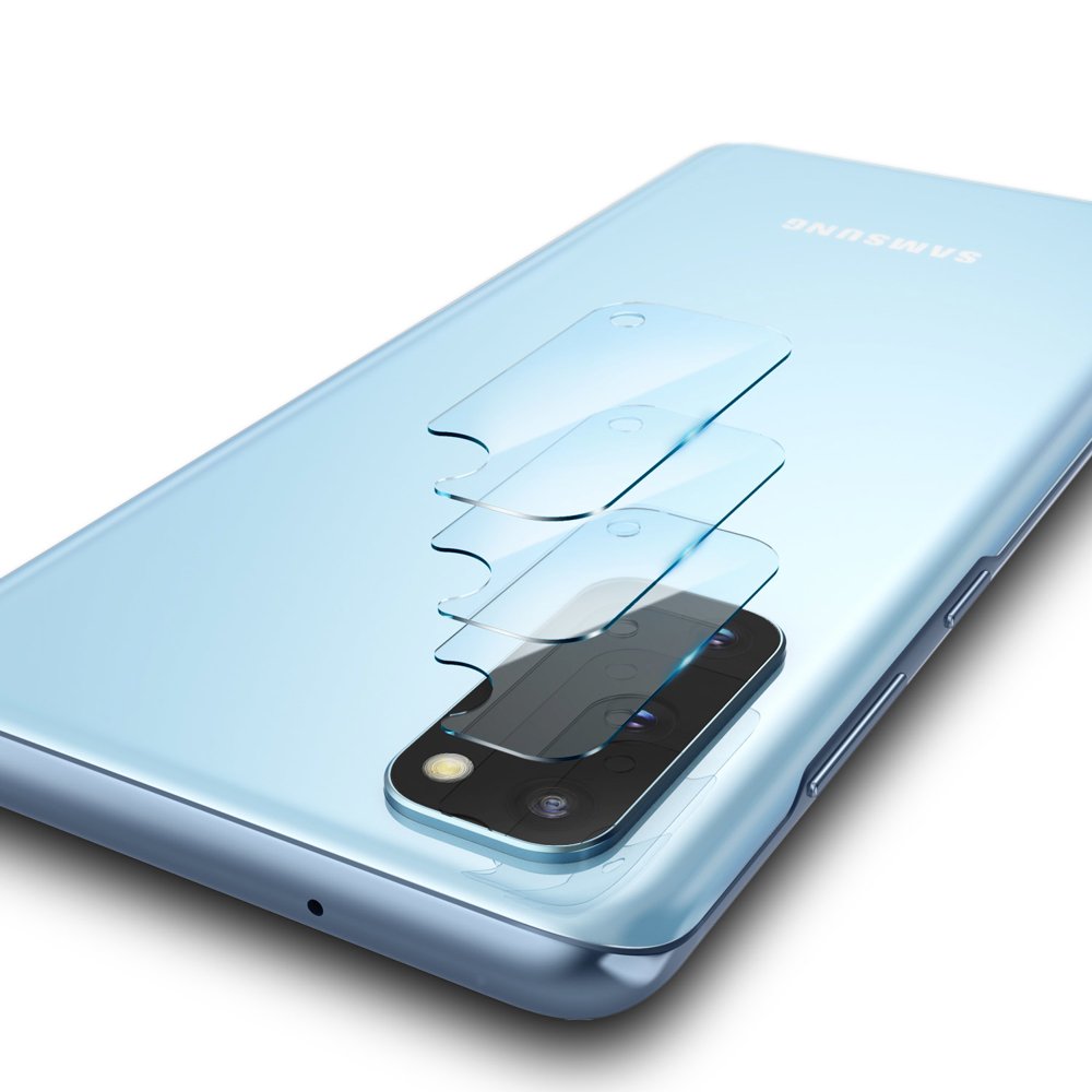 Schutzfolie Ringke IDGL für die Rückkamera des Samsung Galaxy S20 5G G981 / S20 G980, gehärtetes Glas, Set mit 3 Stücken, Transparent