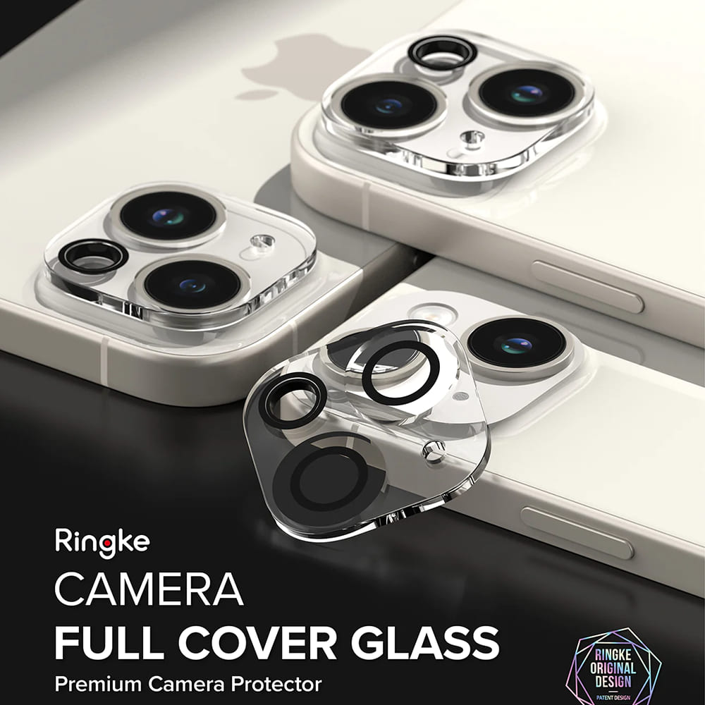 Schutzfolie Ringke Rückkamera für Apple iPhone 15 Plus / 15, Gehärtetes Glas, Set 2 Stück, Transparent