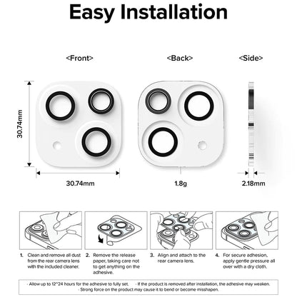 Schutzfolie Ringke Rückkamera für Apple iPhone 15 Plus / 15, Gehärtetes Glas, Set 2 Stück, Transparent