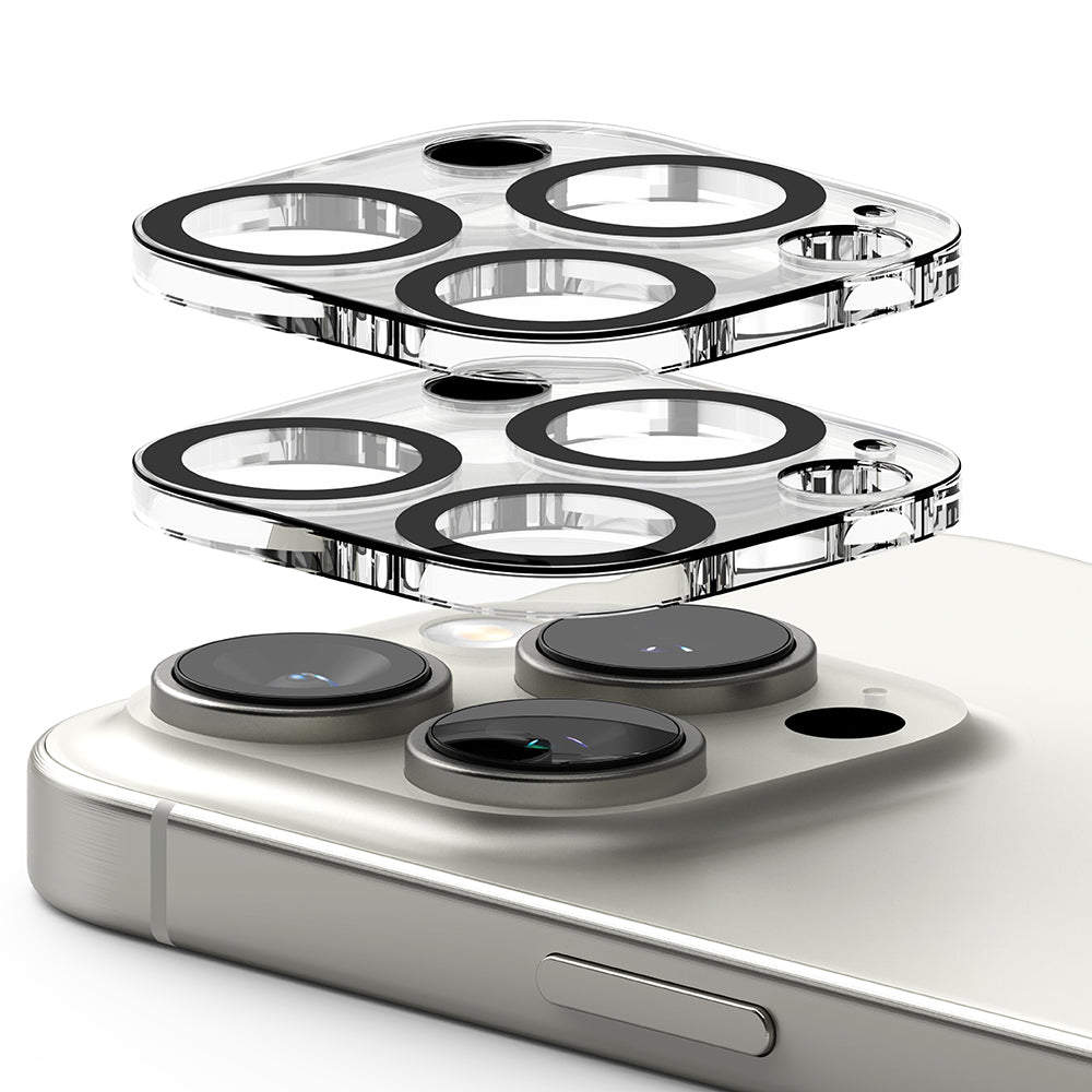 Schutzfolie Ringke Rückkamera für Apple iPhone 16 Pro Max / 16 Pro, gehärtetes Glas, Set 2 Stück, Transparent