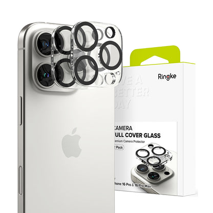 Schutzfolie Ringke Rückkamera für Apple iPhone 16 Pro Max / 16 Pro, gehärtetes Glas, Set 2 Stück, Transparent
