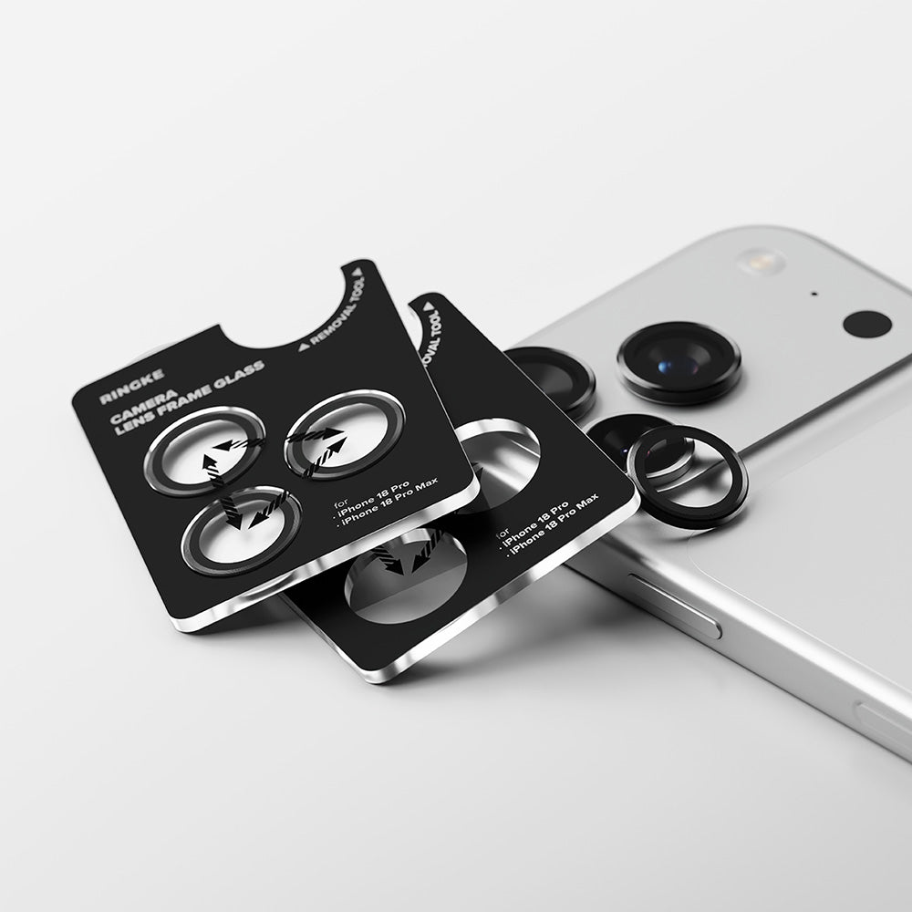 Ringke Rückkamera-Schutzfolie für Apple iPhone 18 Pro / 18 Pro Max, gehärtetes Glas, 2er-Set, transparent