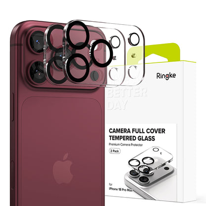 Ringke Rückkamera-Schutzfolie für Apple iPhone 18 Pro Max, gehärtetes Glas, 2er-Set, transparent
