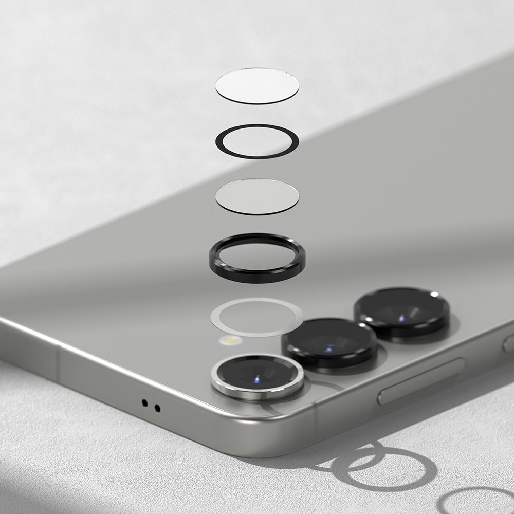 Schutzfolie Ringke Rückkamera für Samsung Galaxy S25 S931, Gehärtetes Glas, Schwarz