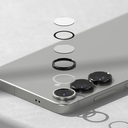 Schutzfolie Ringke Rückkamera für Samsung Galaxy S25 S931, Gehärtetes Glas, Schwarz