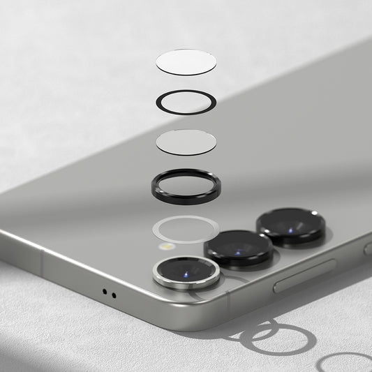 Schutzfolie Ringke Rückkamera für Samsung Galaxy S25 S931, Gehärtetes Glas, Schwarz