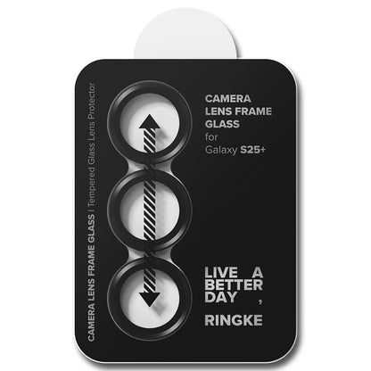 Schutzfolie Ringke Rückkamera für Samsung Galaxy S25 S931, Gehärtetes Glas, Schwarz