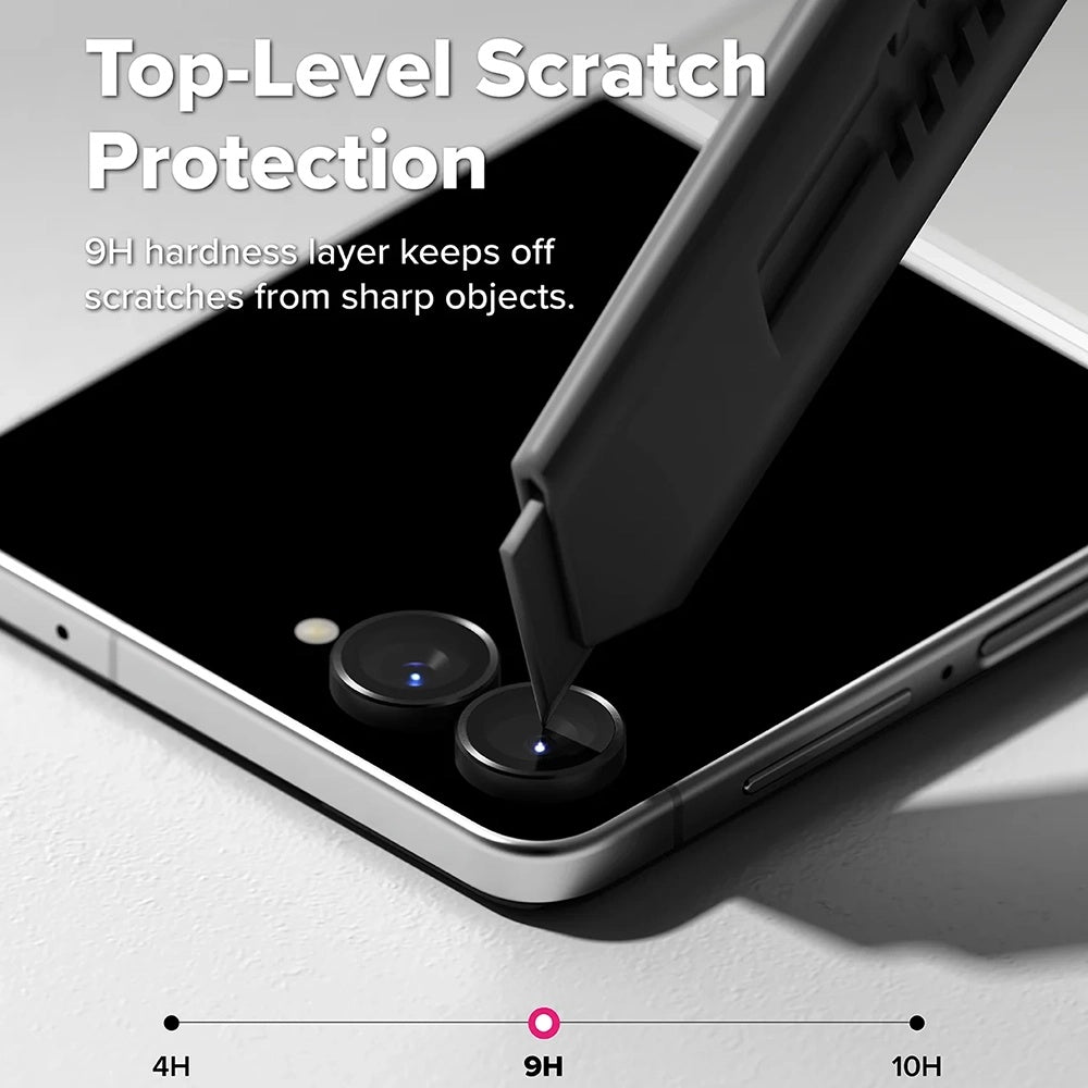 Ringke Rückkamera-Schutzfolie für Samsung Galaxy Z Flip8 F776, gehärtetes Glas, 2er-Set, Schwarz