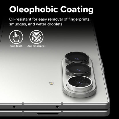 Schutzfolie Ringke Rückkamera für Samsung Galaxy Z Fold7 F966, Gehärtetes Glas, Set 2 Stück, Schwarz