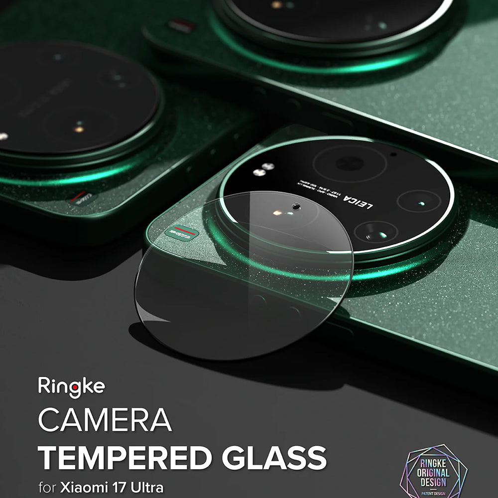 Ringke Rückkamera-Schutzfolie für Xiaomi 17 Ultra, gehärtetes Glas, 2er-Set, transparent