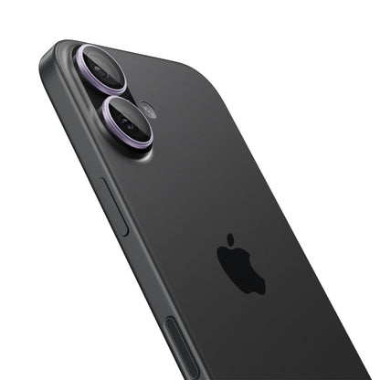 Schutzfolie für die Rückkamera Spigen GlastR EZ FIT Optik Pro für Apple iPhone 17 / 16 Plus / 16, gehärtetes Glas, Set mit 2 Stücken, Lila