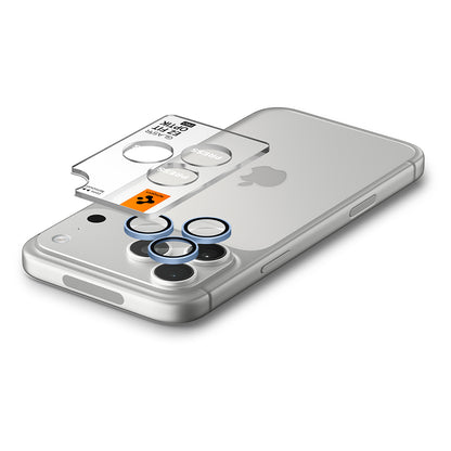 Schutzfolie für die Rückkamera Spigen GlastR EZ FIT Optik Pro für Apple iPhone 18 Pro / 18 Pro Max, gehärtetes Glas, 2er-Set, Blau AGL12045