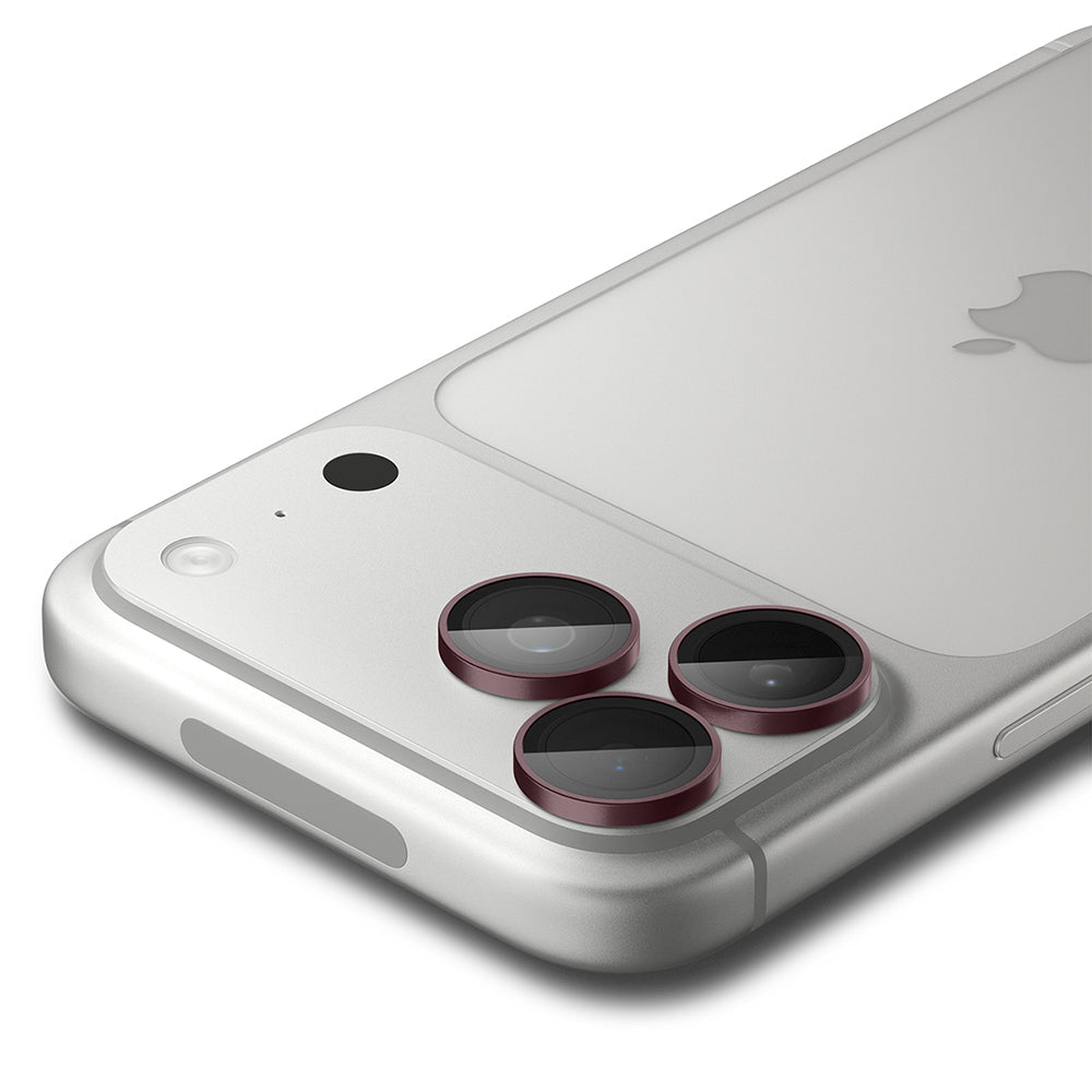 Schutzfolie für die Rückkamera Spigen GlastR EZ FIT Optik Pro für Apple iPhone 18 Pro / 18 Pro Max, gehärtetes Glas, 2er-Set, Weinrot AGL12044