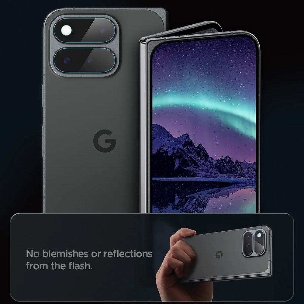 Spigen GlastR EZ FIT Optik Pro Rear Camera Protective Film for Google Pixel 11 Pro Fold, Tempered Glass, Set of 2 Pieces, Transparent AGL11491