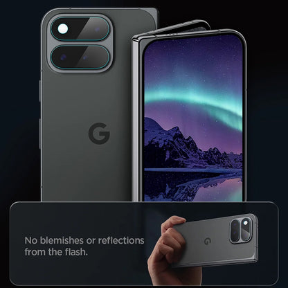 Spigen GlastR EZ FIT Optik Pro Rear Camera Protective Film for Google Pixel 11 Pro Fold, Tempered Glass, Set of 2 Pieces, Transparent AGL11491