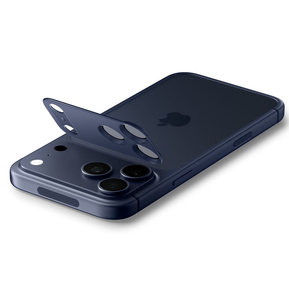 Schutzfolie Rückkamera Spigen GlastR EZ FIT Optik Pro XL für Apple iPhone 17 Pro Max, Gehärtetes Glas, Blau AGL10651