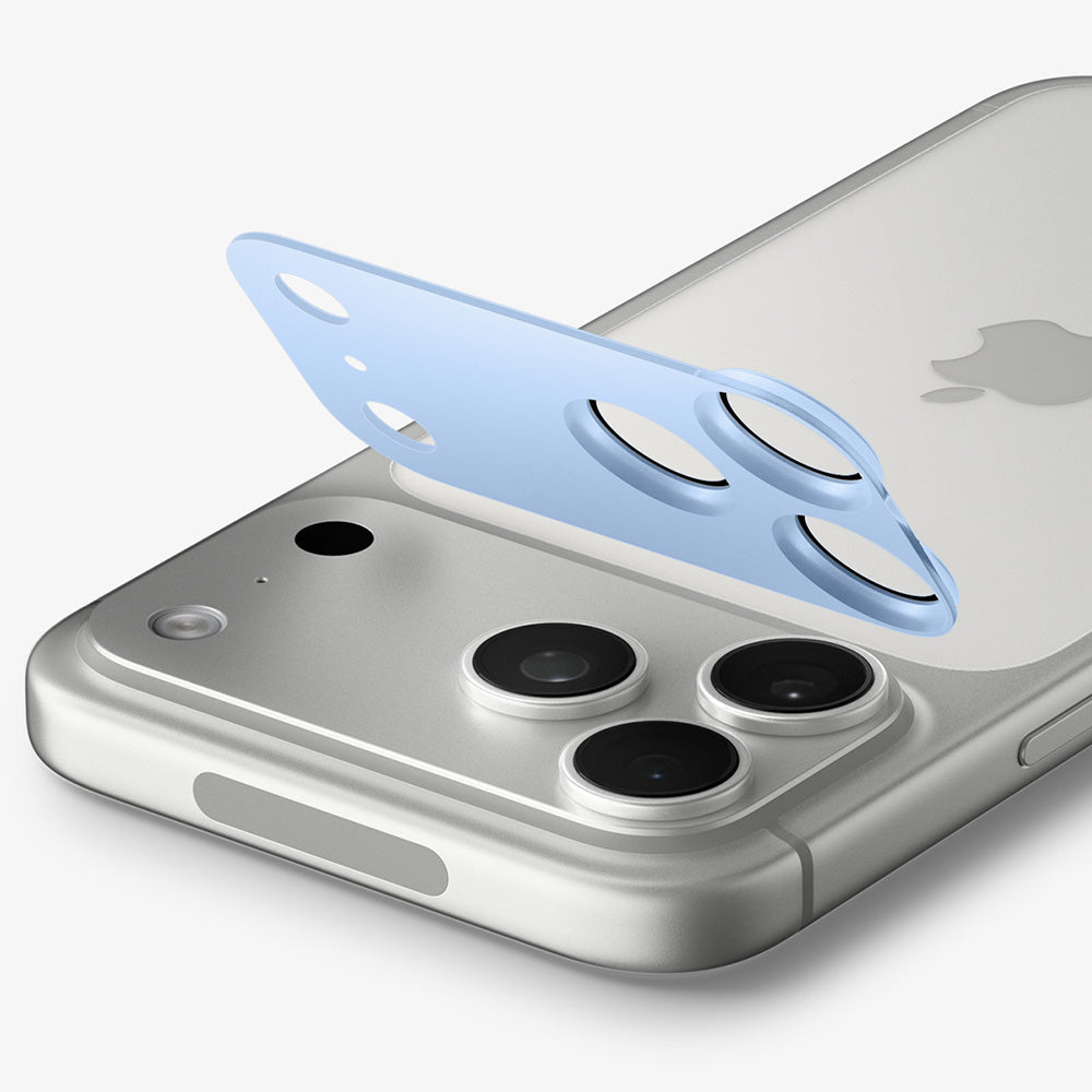 Schutzfolie für die Rückkamera Spigen GlastR EZ FIT Optik Pro XL für Apple iPhone 18 Pro, gehärtetes Glas, Blau AGL12037