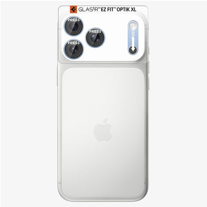 Schutzfolie für die Rückkamera Spigen GlastR EZ FIT Optik Pro XL für Apple iPhone 18 Pro, gehärtetes Glas, Blau AGL12037