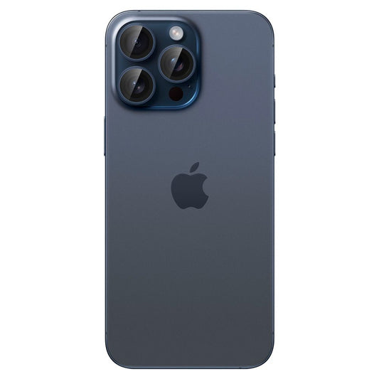 Schutzfolie Rückkamera Spigen GlastR EZ FIT Optik Pro für Apple iPhone 16 Pro Max / 16 Pro, Gehärtetes Glas, Set 2 Stück, Blau