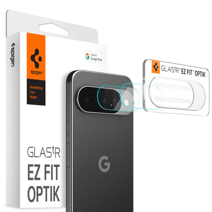 Schutzfolie für die Rückkamera Spigen GlastR Optik für Google Pixel 10, gehärtetes Glas, 2er-Set, transparent AGL09661
