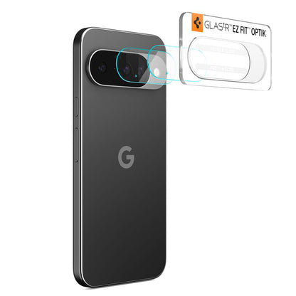 Schutzfolie für die Rückkamera Spigen GlastR Optik für Google Pixel 10, gehärtetes Glas, 2er-Set, transparent AGL09661