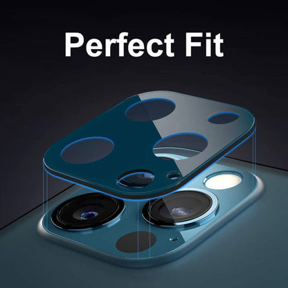 Techsuit Rückkamera-Schutzfolie für Apple iPhone 12 Pro Max, gehärtetes Glas, schwarz
