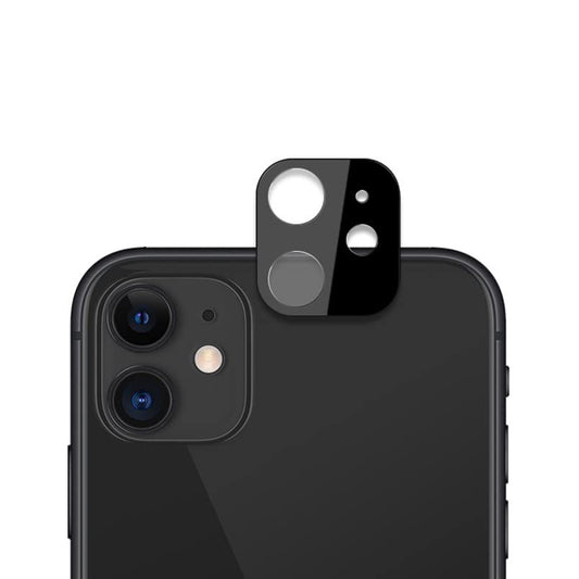 Techsuit Rückkamera-Schutzfolie für Apple iPhone 12, gehärtetes Glas, schwarz