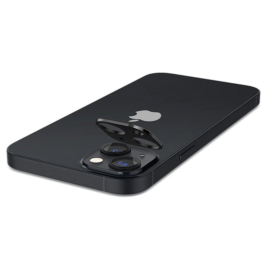Techsuit Rückkamera-Schutzfolie für Apple iPhone 14 Plus / 14, gehärtetes Glas, Schwarz