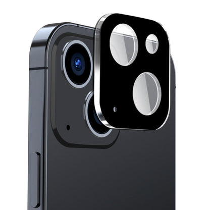 Techsuit Rückkamera-Schutzfolie für Apple iPhone 15 Plus / 15, gehärtetes Glas, schwarz