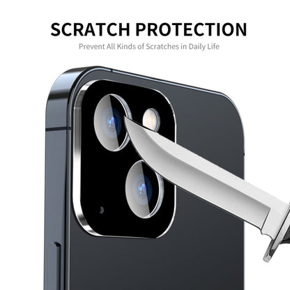 Techsuit Rückkamera-Schutzfolie für Apple iPhone 15 Plus / 15, gehärtetes Glas, schwarz