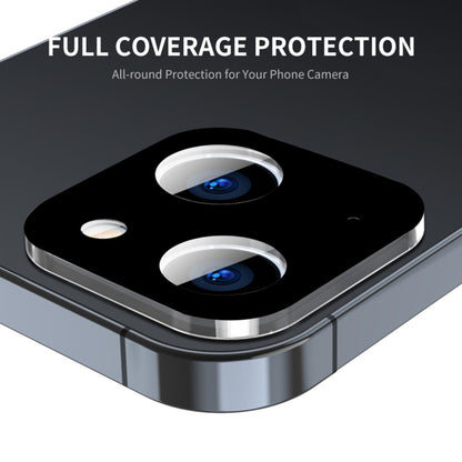 Techsuit Rückkamera-Schutzfolie für Apple iPhone 15 Plus / 15, gehärtetes Glas, schwarz