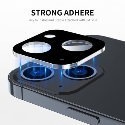 Techsuit Rückkamera-Schutzfolie für Apple iPhone 15 Plus / 15, gehärtetes Glas, schwarz