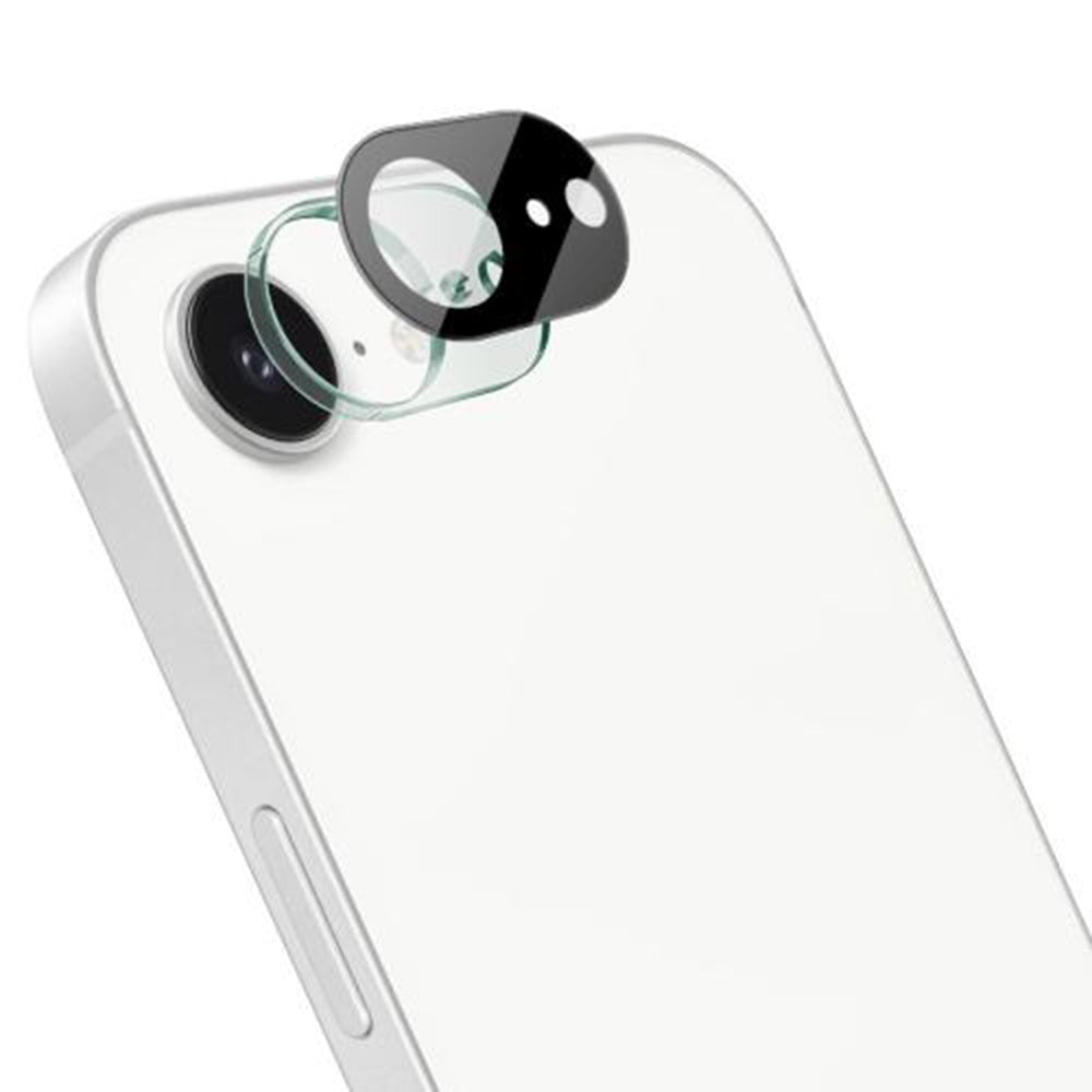 Techsuit Rear Camera Protective Film for Apple iPhone 17e / 16e, Tempered Glass, Black