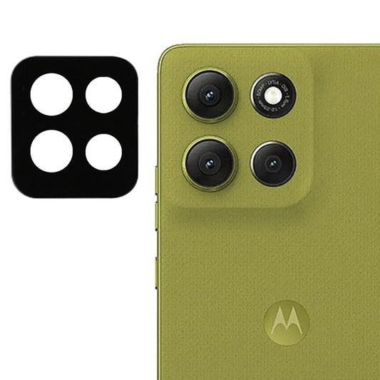 Techsuit Rückkamera-Schutzfolie für Motorola Moto G86, gehärtetes Glas, schwarz